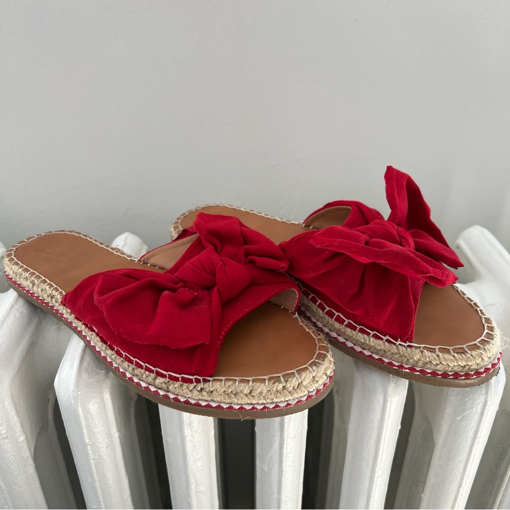 Universal Thread Red Bow Slide Sandals | Size 9